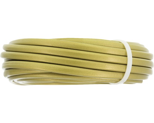 Platte lintkabel opgerold en bevestigd met kabelbinder