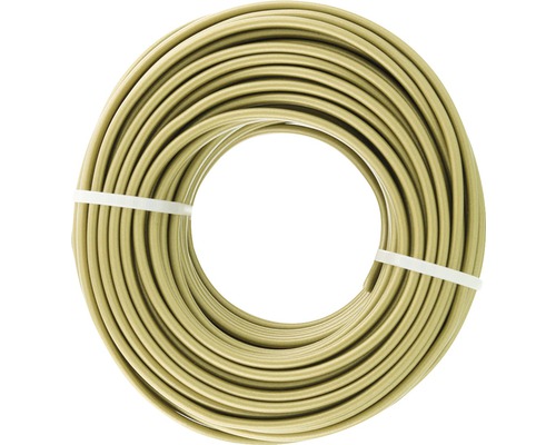 Huishoudkabel plat 2x0,75 mm² goud 20 m