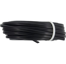 Opgerolde zwarte platte kabel