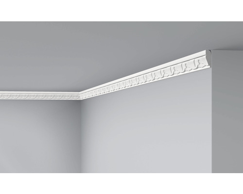 DECOFLAIR Sierlijst plafond E12 3x1x200 cm 2 stuks Kamerhoek met sierlijst aan het plafond