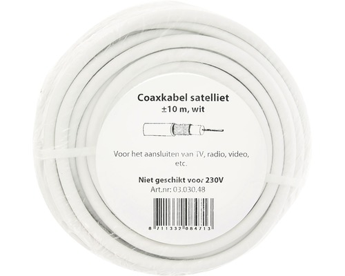 Satelliet coaxkabel, circa 10 meter lang
