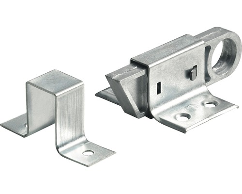 HETTICH Raamknip met sluitbeugel, staal verzinkt, 5 stuks Metalen schuifgrendel met tegenstuk