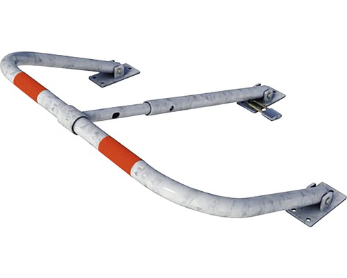 Parkeerplaatsblokkering van metaal met markering