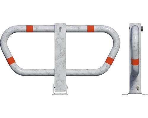 Stalen parkeerbeugel met markeringen