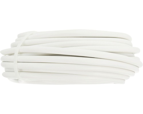 Witte verwarmingskabel opgerold