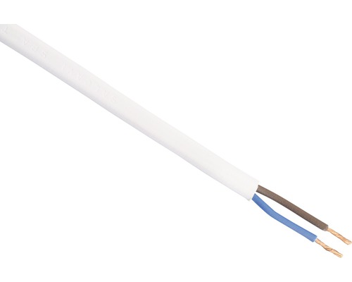 Tweelingsnoer met witte isolatie