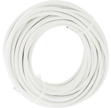 Opgerolde witte elektriciteitskabel