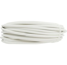 Opgerolde witte elektriciteitsdraad