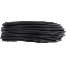 Zwarte, opgerolde kabel