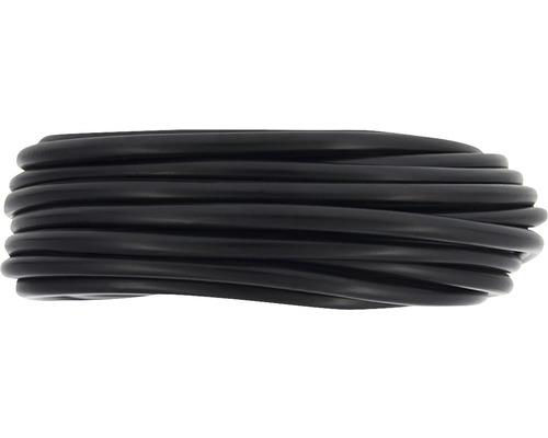 Zwarte, opgerolde kabel