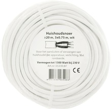 Huishoudsnoer op rol, 20 meter, 3 x 0,75 millimeter