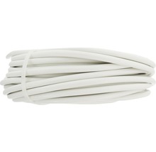 Opgerolde witte elektriciteitsdraad