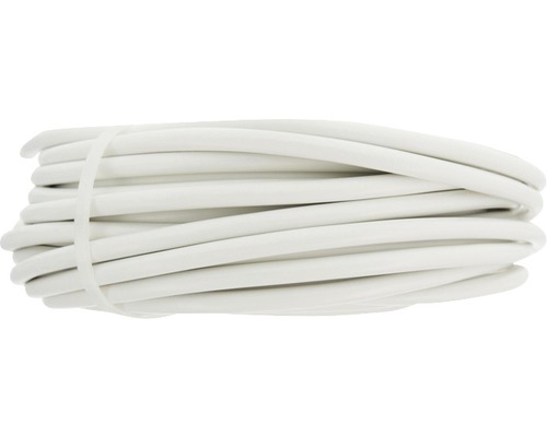 Opgerolde witte elektriciteitsdraad