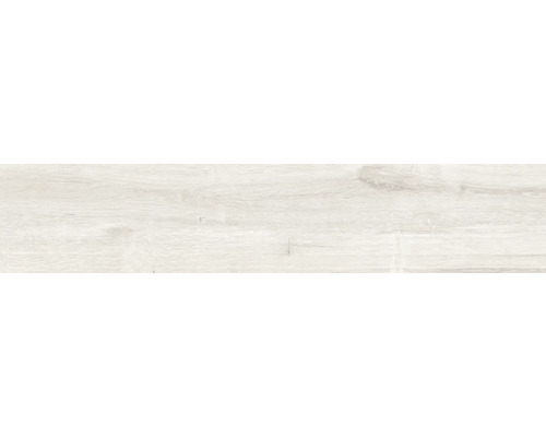 Wand- en vloertegel Limewood blanco 23,3x120 cm