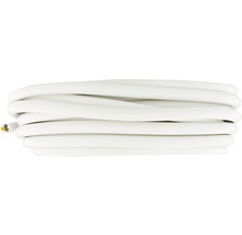 Opgerolde witte elektriciteitskabel