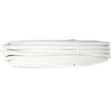 Opgerolde witte elektrische kabel