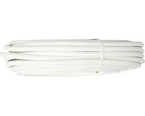 Opgerolde witte elektrische kabel