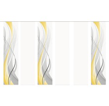 Decoratief schuifgordijn met abstract patroon