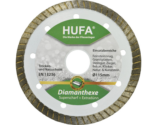 HUFA Diamantslijpschijf Ø 115x22,23 mm