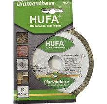 HUFA diamantdoorslijpschijf met een diameter van 115 mm in verpakking