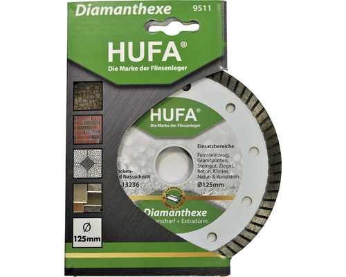 HUFA diamantzaagblad met een diameter van 125 millimeter