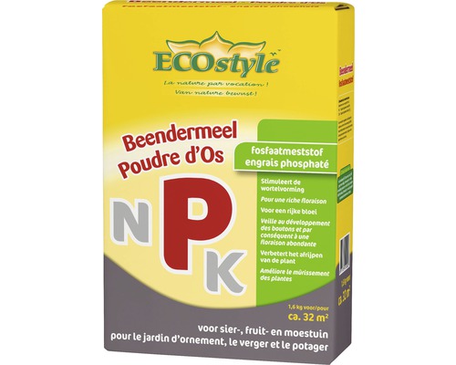 ECOstyle Beendermeel fosfaat meststof verpakking