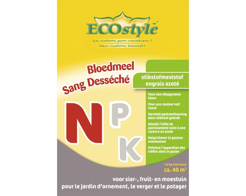 ECOstyle bloedmeel stikstofmeststof verpakking