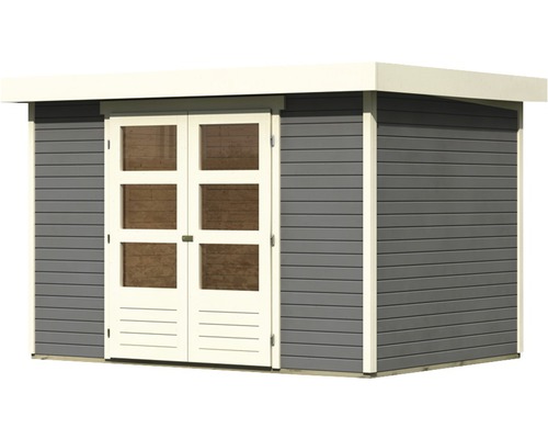 Tuinhuis met dubbele deur en ramen