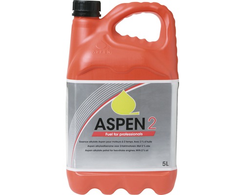 ASPEN Alkylaat benzine 2-takt, 5 liter, voor tuinmachines