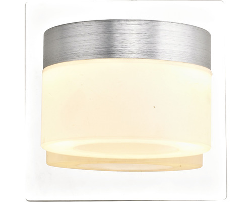 Wandlamp van metaal en glas