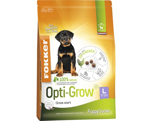 FOKKER hondenvoer Opti-Grow L, 2,5 kg