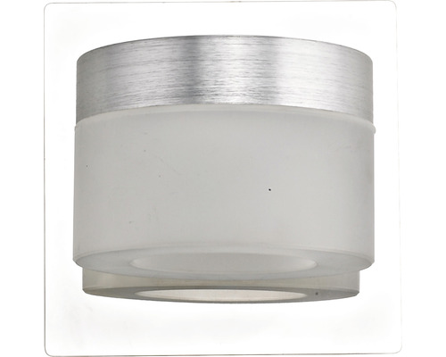 Plafondlamp van metaal en glas