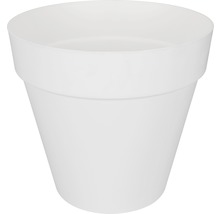 Witte kunststof bloempot