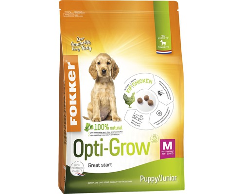 FOKKER hondenvoer Opti-Grow M 2,5 kg