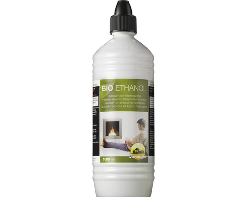 Bio-ethanol in een fles van 1000 ml voor ethanolhaarden