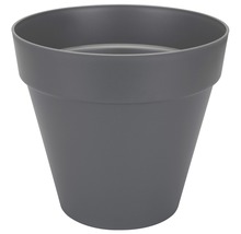 Grijze kunststof bloempot