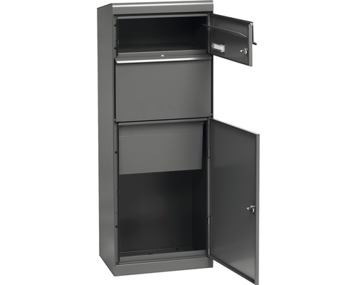 Geopende pakketbrievenbus voor pakketopslag