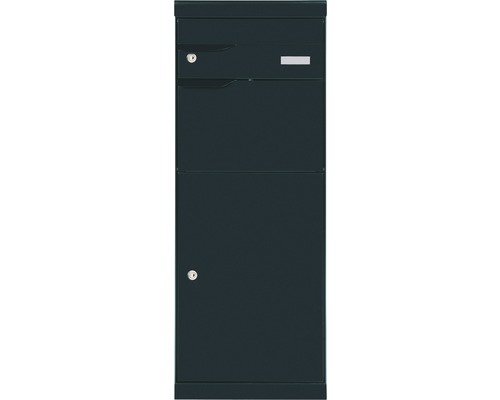 Brievenbus met krantenvak en verwijderingsdeur