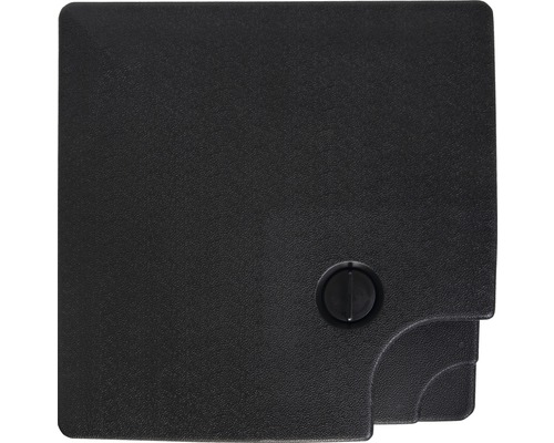 Zwarte kunststof behuizingsafdekking