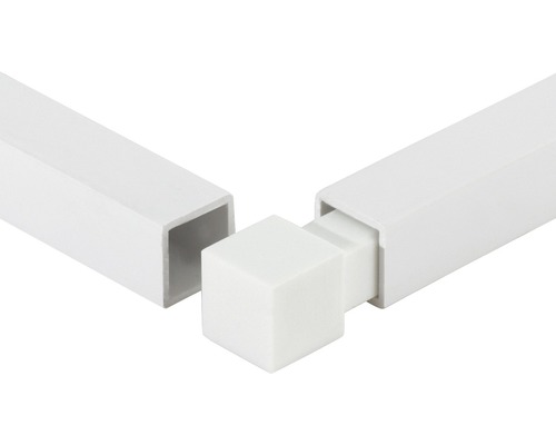 DURAL Hoekstuk DPSP 930-Y voor vierkant-profiel Squareline PVC wit