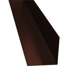 PRECIT Hoekplaat zonder waterslag, RAL8017 chocoladebruin, 2000x125x125 mm