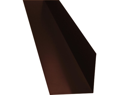 PRECIT Hoekplaat zonder waterslag, RAL8017 chocoladebruin, 2000x125x125 mm