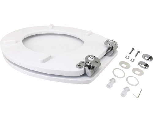 Toiletdeksel met bevestigingsmateriaal