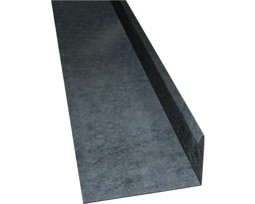 BRAVO Hoekplaat met waterslag, verzinkt, 1000x80x155 mm Metalen dakrandprofiel