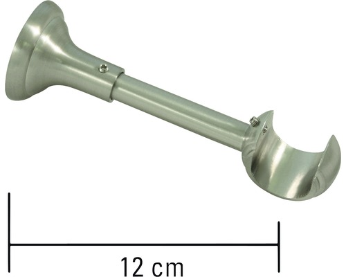 Gordijnroedehouder met een lengte van 12 cm voor wandmontage