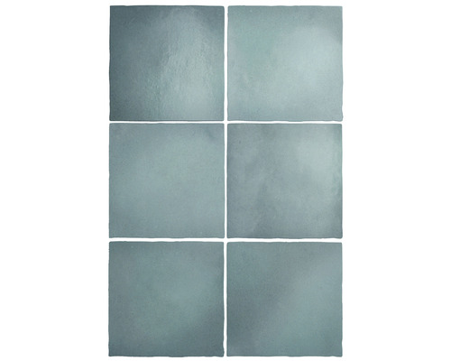 Wandtegel Lava aquamarina 13,2x13,2 cm