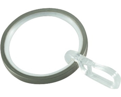 GARDINIA Windsor ringen met haken rvs-optiek ø 33 mm 10 stuks