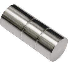 GARDINIA Windsor eindknop cilinder rvs-optiek ø 25 mm 2 stuks