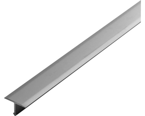 DURAL Scheidingsprofiel aluminium grijs 14 mm x 100 cm TFAE 1400-T Profielrail voor het afdekken van vloerovergangen
