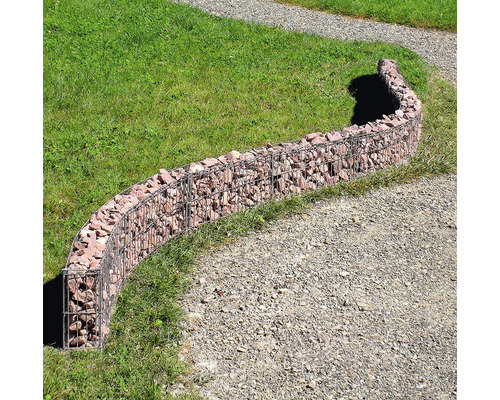 BELLISSA Schanskorf gebogen muur 232x10x40 cm BELLISSA Schanskorf gebogen muur 232x10x40 cm